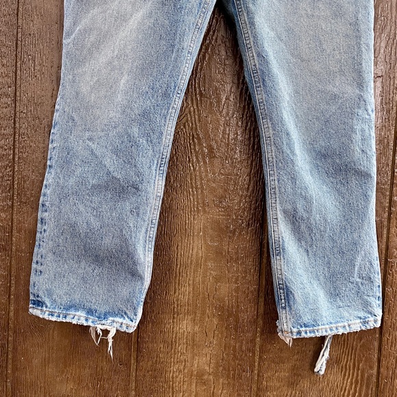 Agolde Riley High Rise Straight Crop Jeans Size 30 - Picture 8 of 14
